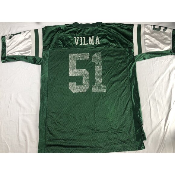 Reebok NFL EQUIPMENT JERSEY NY JETS #51 VILMA GREEN SIZE XL ADULT 2005 - Picture 9 of 10